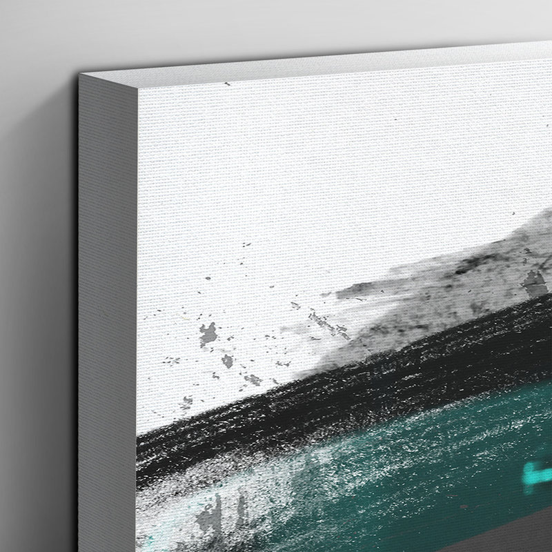 Guitar Black and White - Wrapped Canvas, 50cm H x 76cm W