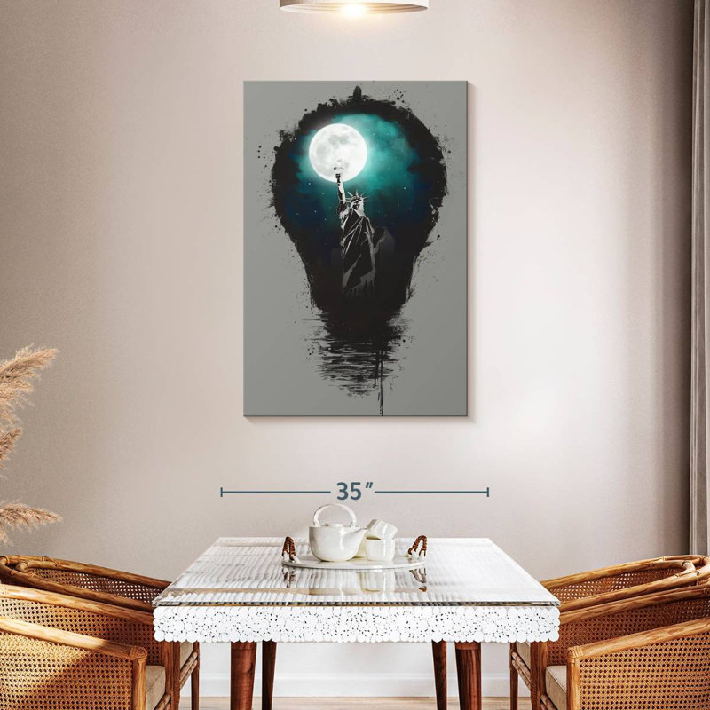 Aime Big City Lights I, 45" H x 30" W
