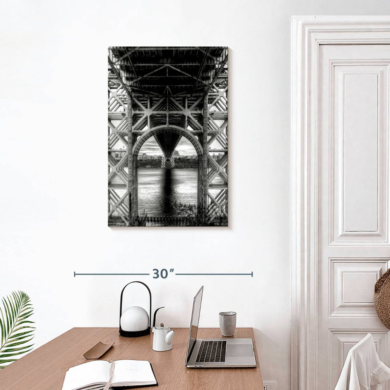 Lilie Below George Washington Bridge, 30" H x 20" W