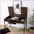 Desks, Oak &amp; Black 1-Drawer Writing Desk with USB Port, 42” Wide | Wood+Metal | Oak