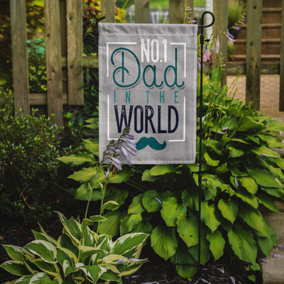 Sarko Double Sided 15'' H x 11'' W Polyester Father's Day Garden Flag