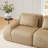 82" Modern Modular Sectional Sofa for Living Room,Flannelette Fabric,highly textured,Oversized 2-Seater Couch with Deep Seat,Buckle connection,Anti-slip Design,No Assembly,boneless sofa-1406018099