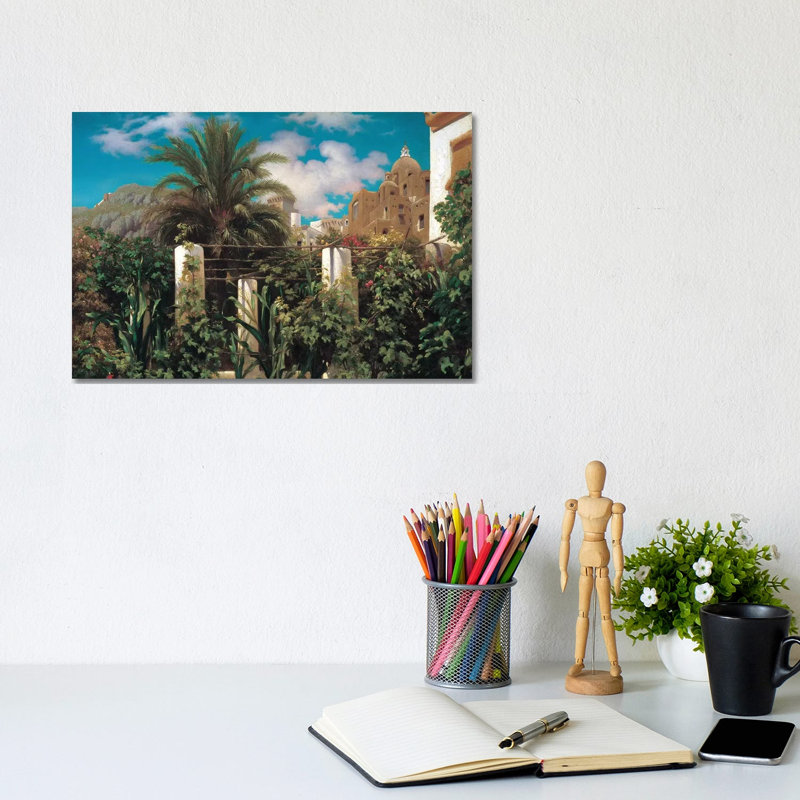 A Garden In Capri by Frederic Leighton - Wrapped Canvas Gallery-Wrapped Canvas Giclée, 20.32 cm H x 30.48 cm W