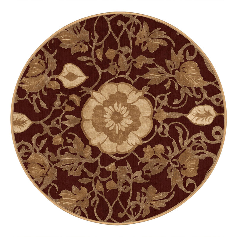 Ethereal Filigree Rug, Round 5'