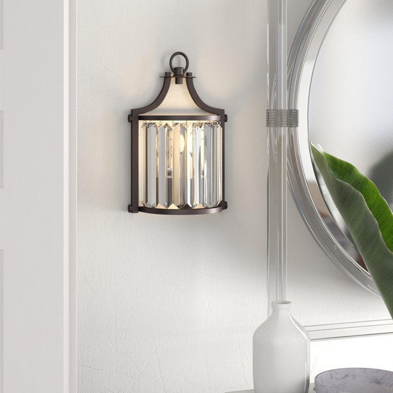 Bunton Flush Mounted Sconce, Aged Bronze