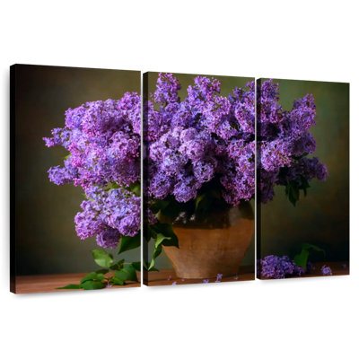 Vase Harnek de lilas mauves