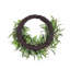Couronne artificielle de 20 po en feuille d'olivier et en eucalyptus pour la porte d'entrée, couronne de fausse ferme pour la décoration intérieure et extérieure