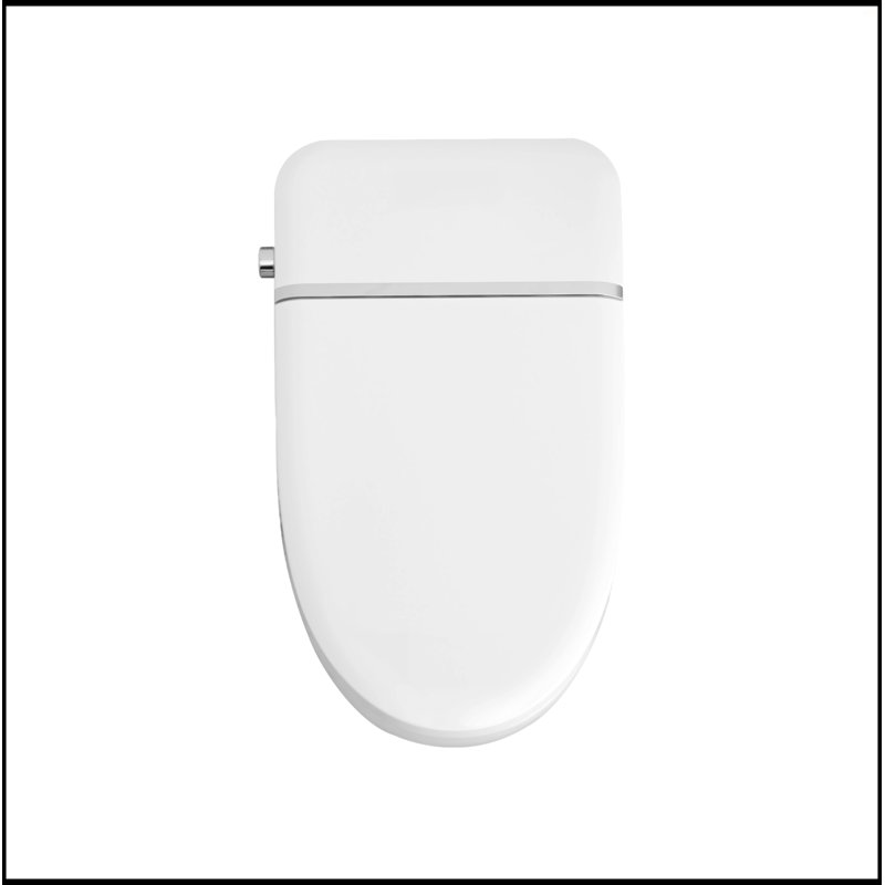 White Ceramic Smart Toilet Bidet Combo with Heated Seat and Remote Control