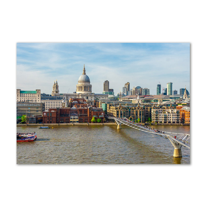 River Thames London - Wrapped Canvas Print