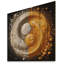 Jamerria blanc jaune Yin et Yang sur bois-1678381922