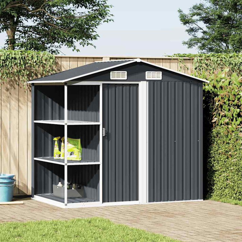 Abri de jardin avec rangement pour outils vidaXL, Anthracite