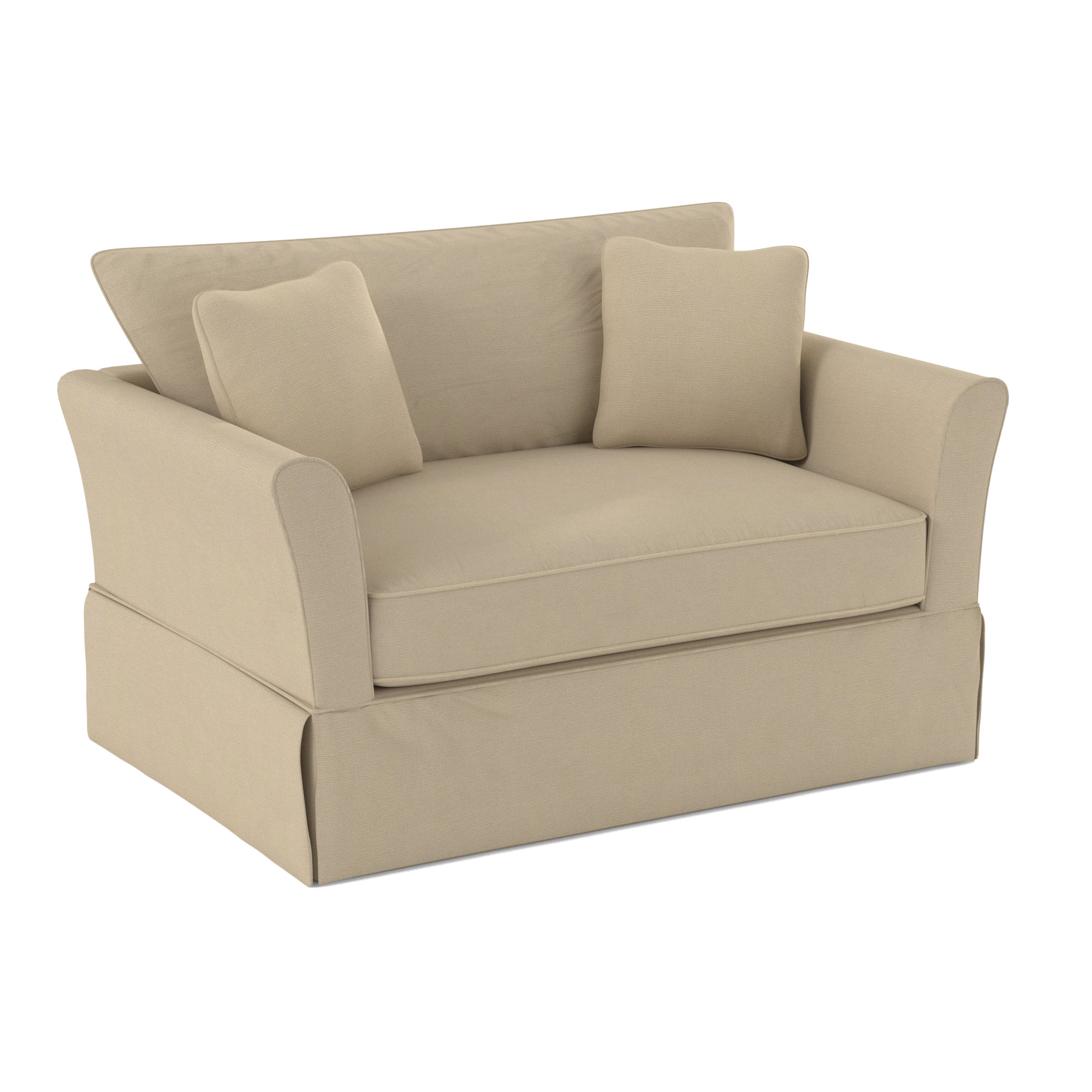 Shelby Upholstered Chair And A Half, Bayou Stone Canvas