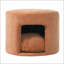 Repose-pieds orange pour animaux de compagnie avec coussin amovible pour salon