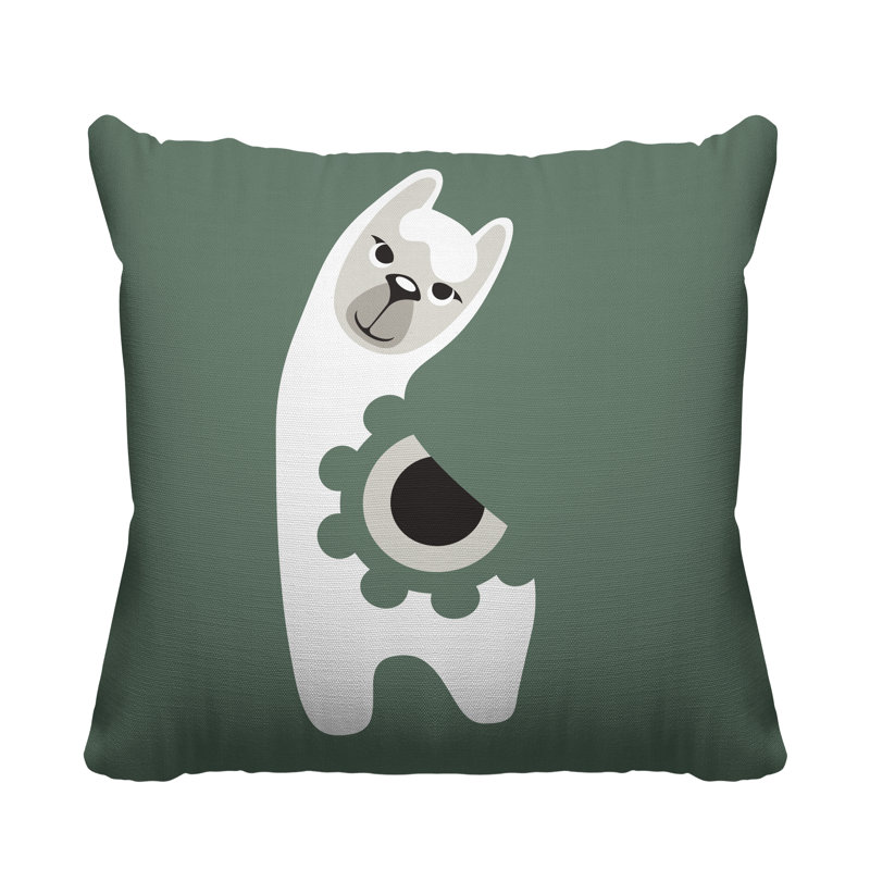 Coussin Inkie, 17 po x 17 po, Émeraude, Carré