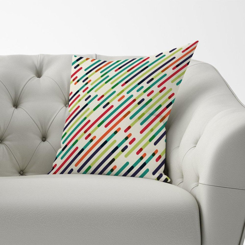 Dzemilja Abstract Square Cushion