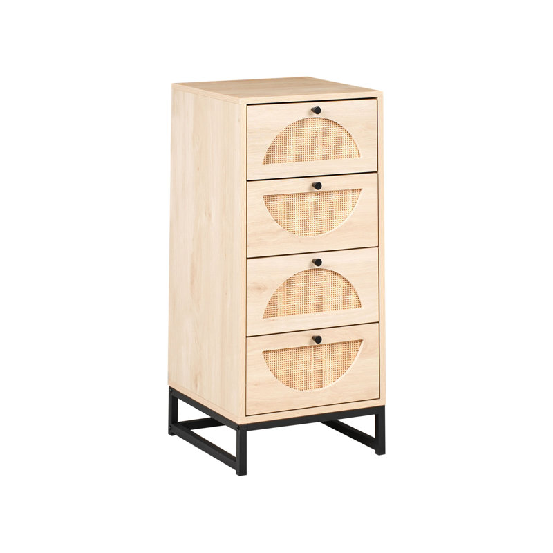4 Drawer Chest BOTWOOD Light Brown