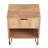 Dumbo 20" Fluted Nightstand In Golden Brown (1-Drawer)-1086365378