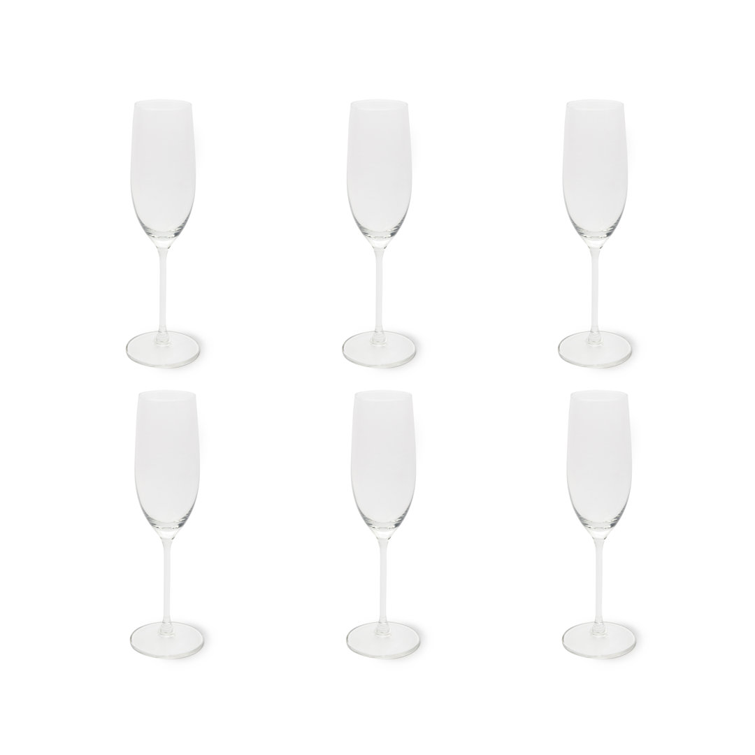 Excelsa Set von 6 flötes Bardolino Glas 21 cl transparent