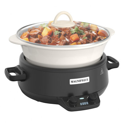 Homecookin 5 pte Mijoteuse ronde avec insert en pierre