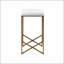 Tabouret de comptoir rembourré sans dossier, H 26 po