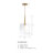 Allenhurst 60 Watt 1-Light Geometric Pendant Light with Clear Rippled Glass Shade-1985649922-1985649920