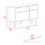 Commode double, quatre tiroirs, plateau supérieur, pieds en épingle à cheveux, chêne clair