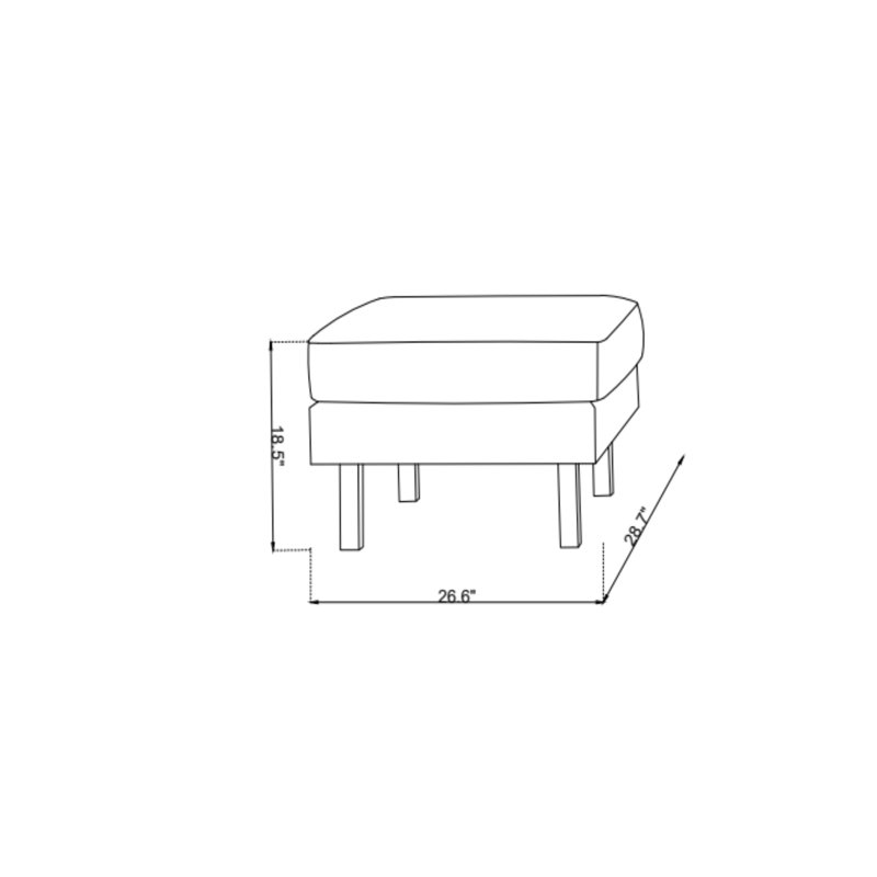 Everly Quinn Upholstered Ottoman