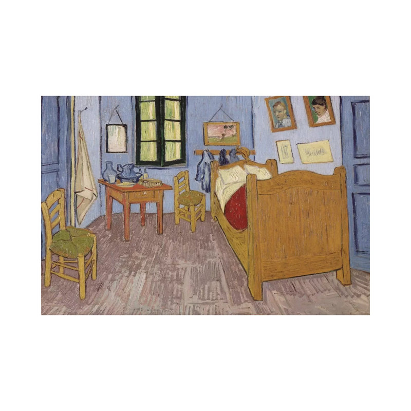 Bedroom In Arles, Third Version, September 1889 (Musee D'Orsay) by Vincent Van Gogh - Wrapped Canvas Painting