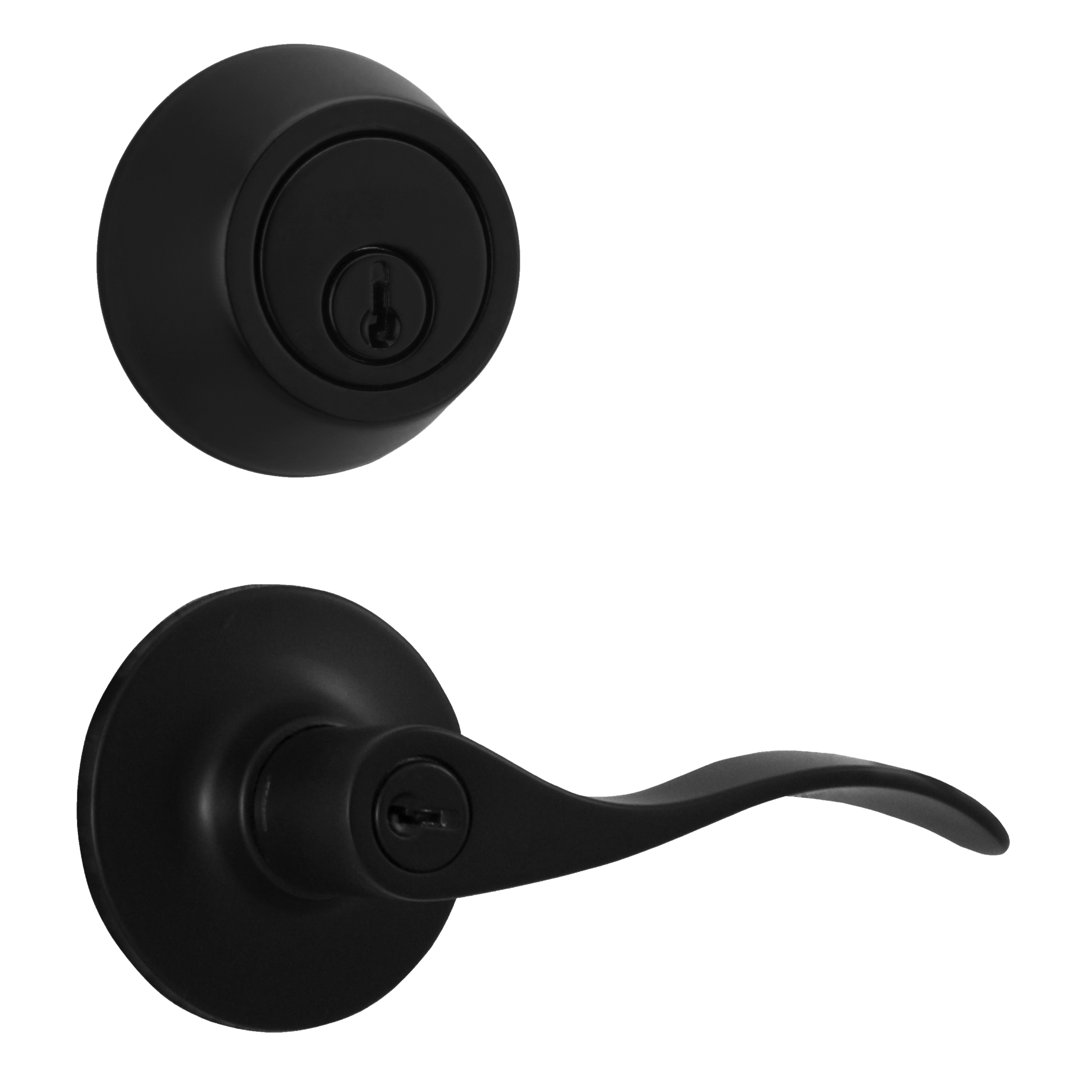Premiere Essentials Levers With Deadbolt Reversible Entry Set Weslock 