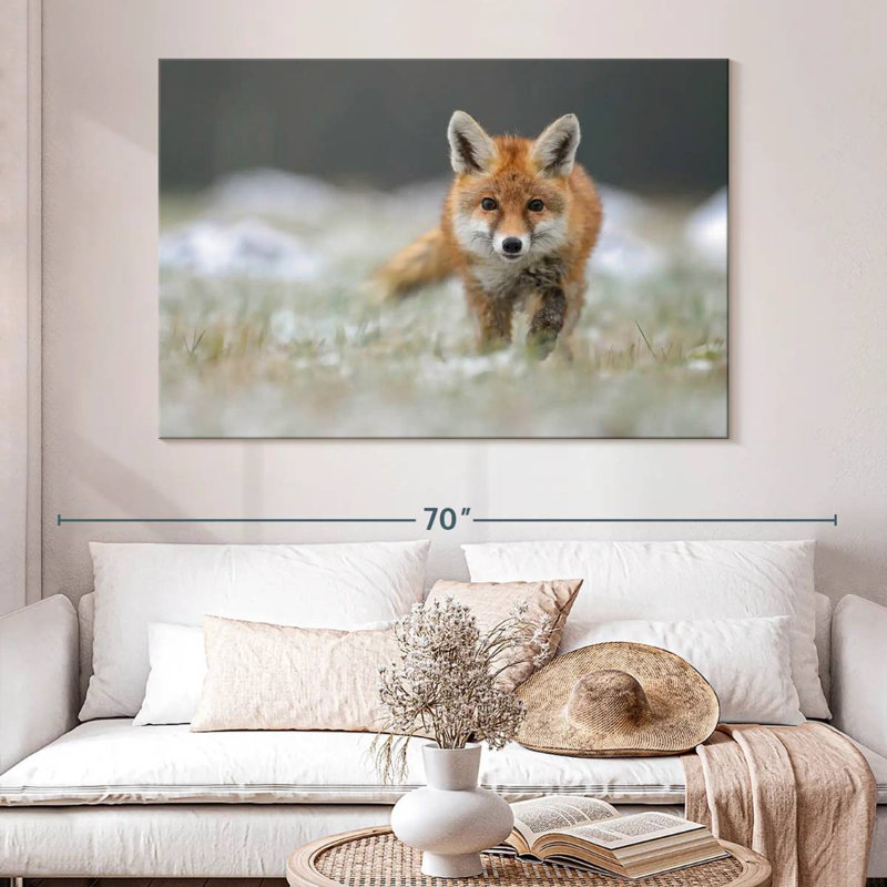 Brampt Baby Red Fox, 34" H x 51" W