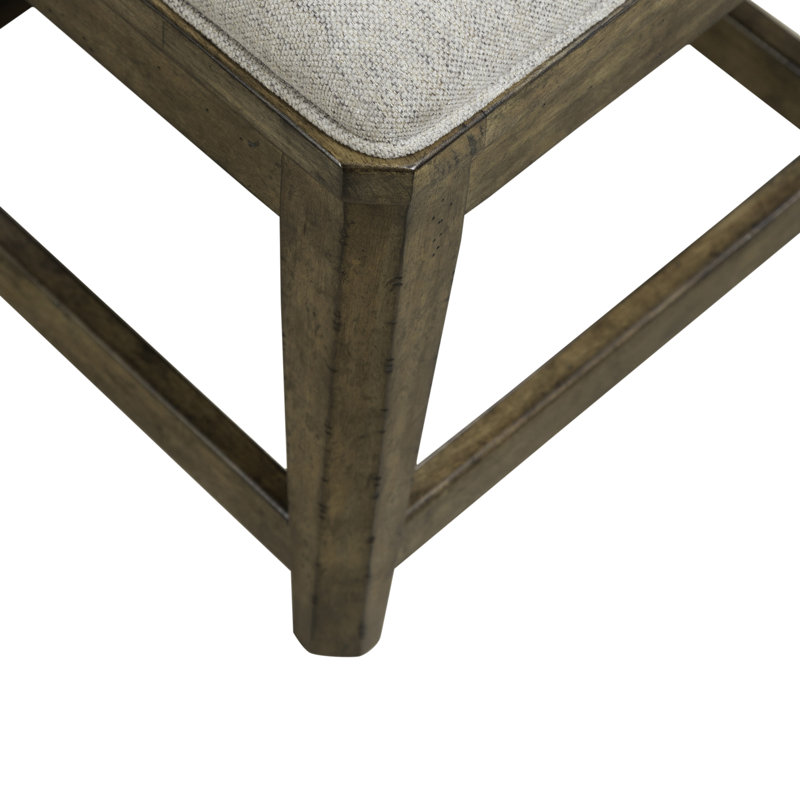 Gertraute Upholstered Console Stool w/ Footrest