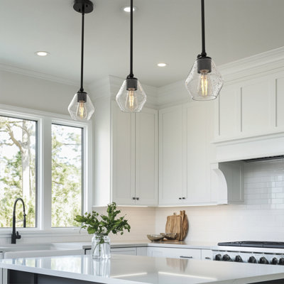 1 - Light Matte Black Single Pendant(3-Pack)