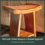 Banc de douche en teck Sodhi-1297533506