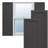 True Fit PVC Single Panel Chevron Fixed Mount Shutters Pair-98187715-98187716-98187749