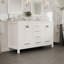 Meuble-lavabo double avec comptoir et lavabos en porcelaine encastrable l 60 po x P 22 po Minnich-1602152713-1602152715