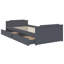 Addonis EU Single - 90 X 200 Cm Solid Wood Storage Bed-1619403767