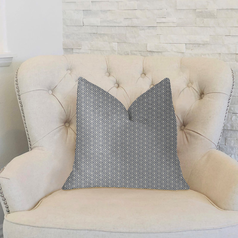 Coussin décoratif de luxe hexagone Myriad, 20 po x 26 po