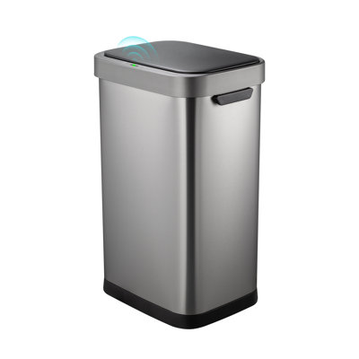 13.2 Gallon / 50L Rectangular Touchless Motion Sensor Kitchen Trash Can