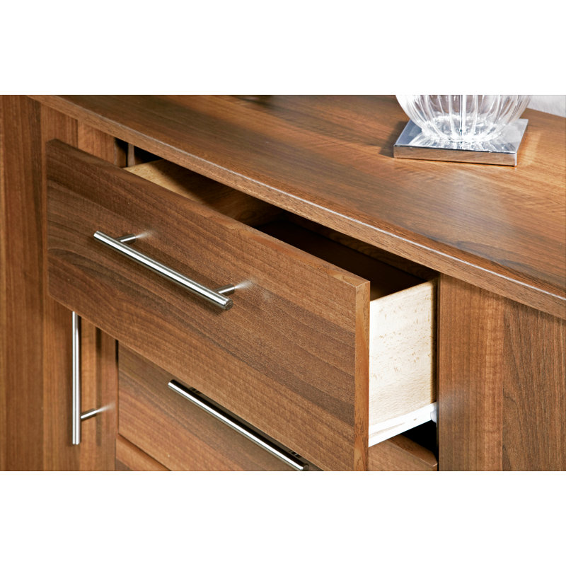 Fully Assembled Daryl Combi Chest, Noche Walnut