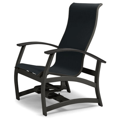 Askar Swivel Powder Coated Aluminum Outdoor Lounge Chair