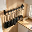 Premium Wall Mounted Kitchen Pot Rack with 8 Hooks