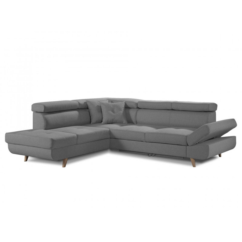 5 Seater Sofa Bed, Left Hand Facing, Light Grey