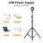 Sunset Floor Lamp Projection 140cm Adjustable Stand Led Night Light 360 Degree Rotation Network Light With 3m Usb Cable Floor Light