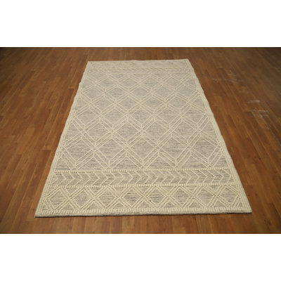 Trellis Wool Modern Gotti Design Area Rug 5x8