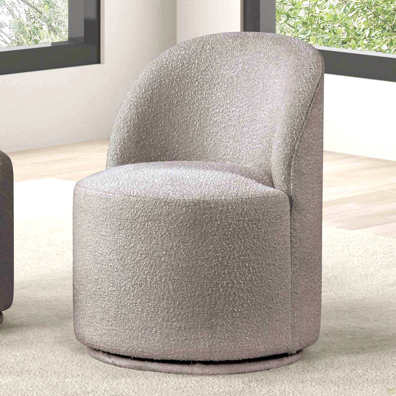 Chaise pivotante 1 pièce 360 °, Gris clair