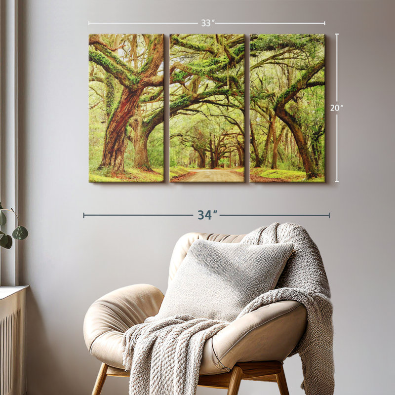 «Charleston Oak Forest» sur toile, H 20 po x l 33 po x P 1,25 po