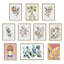 «Wildflower Bunch and Wild Salvia» par Sara Berrenson, ensemble d'art mural sur toile encadrée