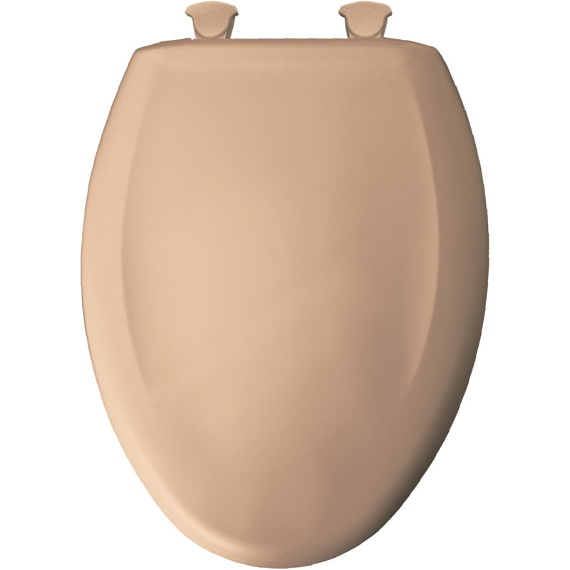 Elongated Toilet Seat and Lid, Tan