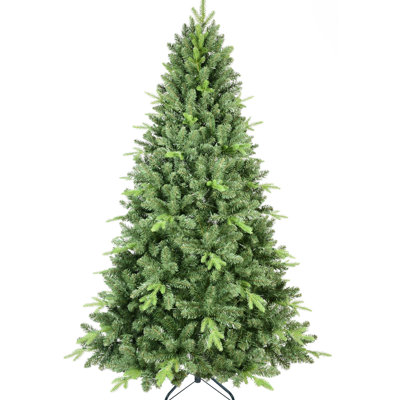 Arbre de Noël classique de 4 pi avec 636 pointes en PE +, branches de mise en valeur du stress, support en métal solide pour les décorations Décorations saisonnières traditionnelles à base tombante automatique de 4 pieds