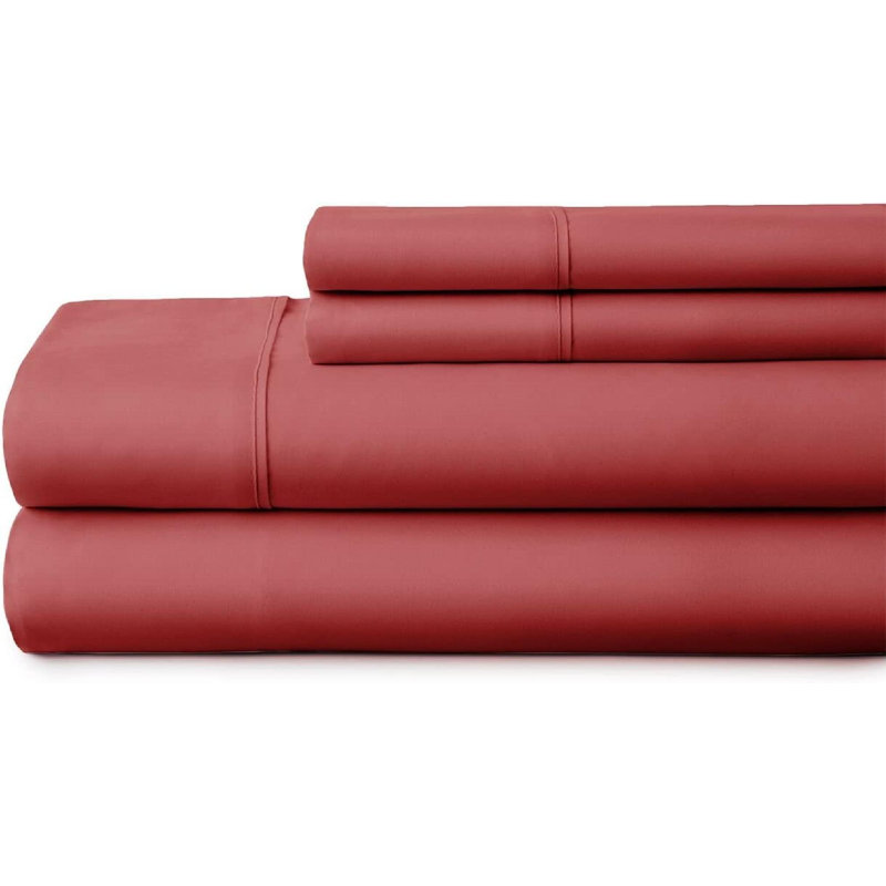 Ensemble de draps en micro-fibre, Ensemble de draps pour grand lit + un drap-housse , Ivoire